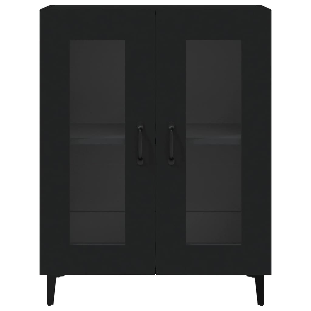 Dressoir 69,5X34X90 Cm Bewerkt Hout Zwart