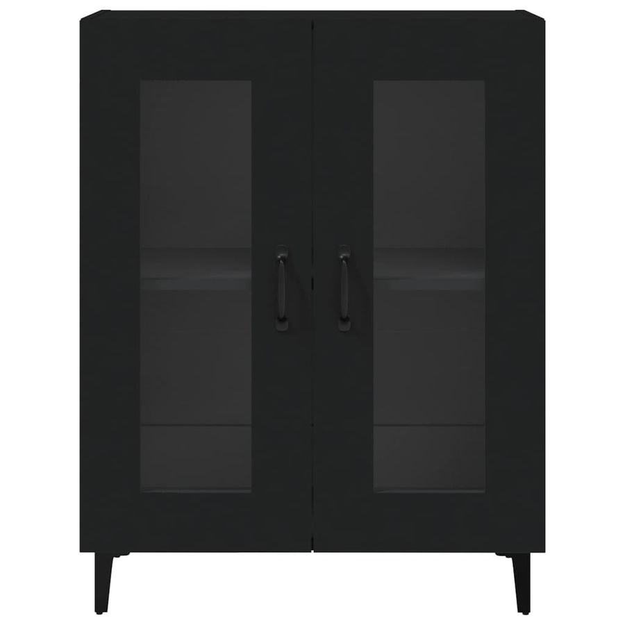 Dressoir 69,5X34X90 Cm Bewerkt Hout Zwart