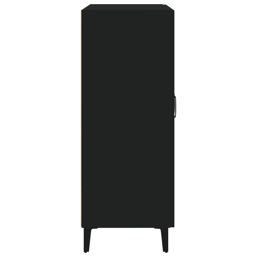 Dressoir 69,5X34X90 Cm Bewerkt Hout Zwart