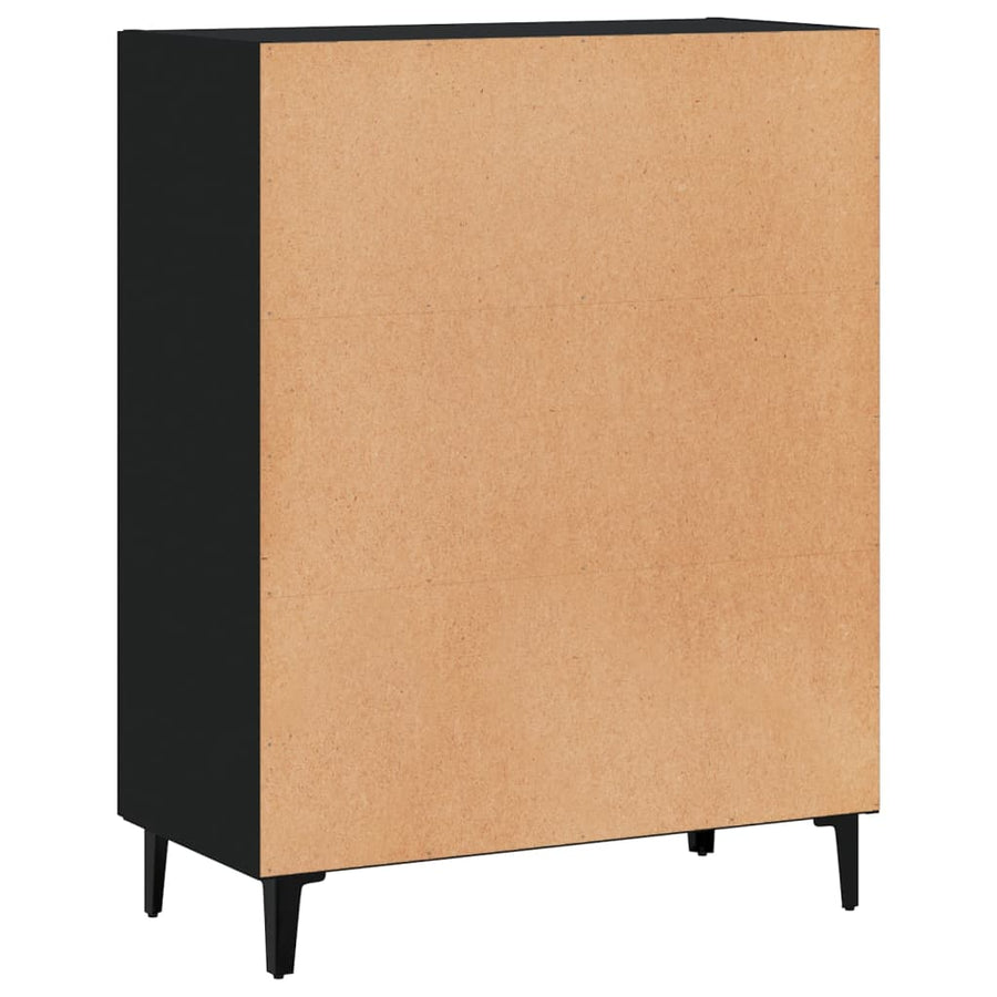 Dressoir 69,5X34X90 Cm Bewerkt Hout Zwart