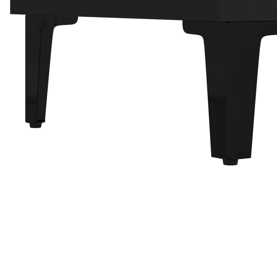 Dressoir 69,5X34X90 Cm Bewerkt Hout Zwart