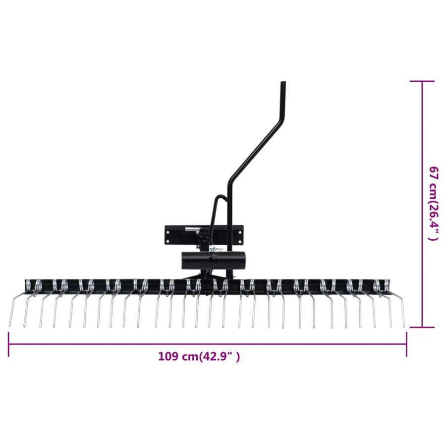 Verticuteerder Voor Zitmaaier 109 Cm