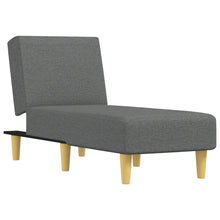Chaise Longue Stof Donkergrijs