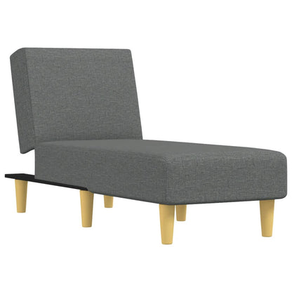 Chaise Longue Stof Donkergrijs