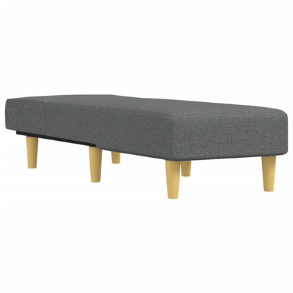 Chaise Longue Stof Donkergrijs