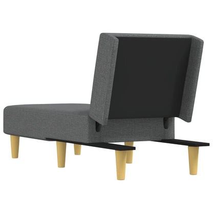 Chaise Longue Stof Donkergrijs