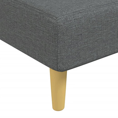 Chaise Longue Stof Donkergrijs