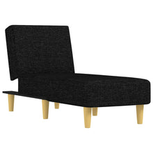 Chaise Longue Stof Zwart