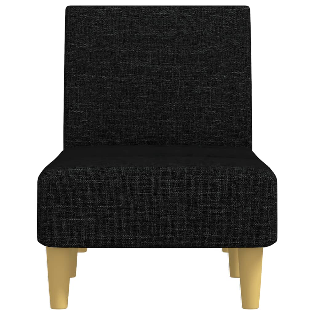 Chaise Longue Stof Zwart