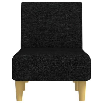 Chaise Longue Stof Zwart