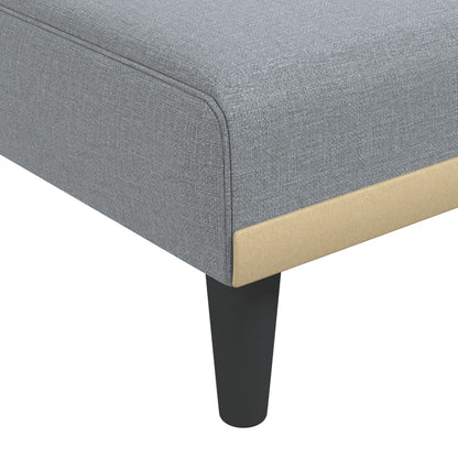 Chaise Longue Stof Lichtgrijs