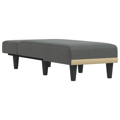 Chaise Longue Stof Donkergrijs