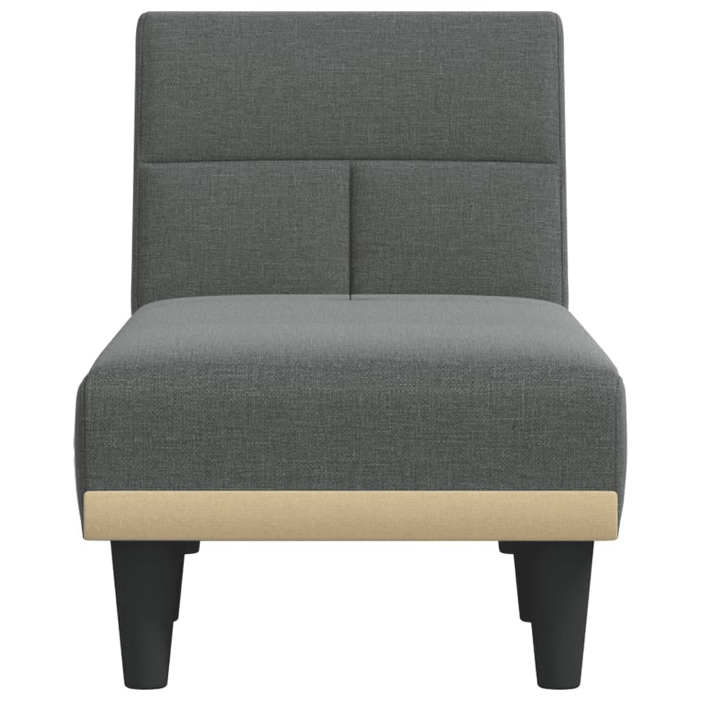 Chaise Longue Stof Donkergrijs