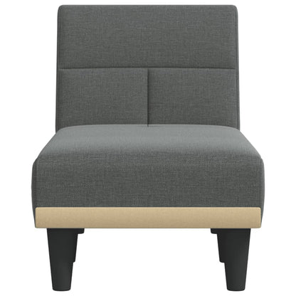 Chaise Longue Stof Donkergrijs