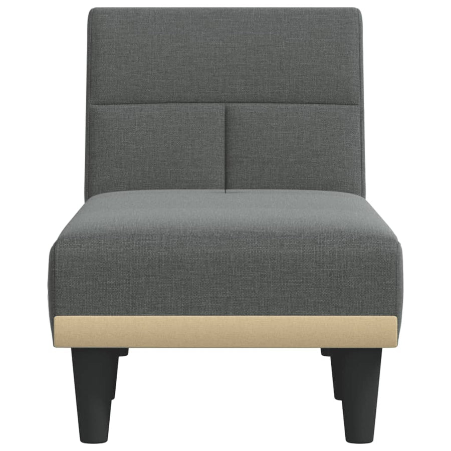 Chaise Longue Stof Donkergrijs