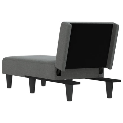Chaise Longue Stof Donkergrijs