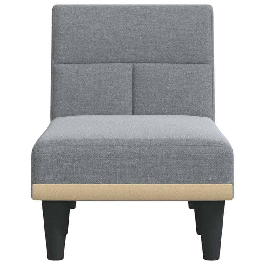 Chaise Longue Stof Lichtgrijs