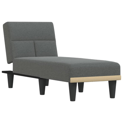 Chaise Longue Stof Donkergrijs