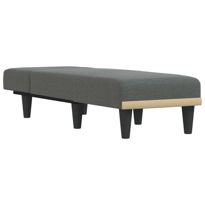Chaise Longue Stof Donkergrijs