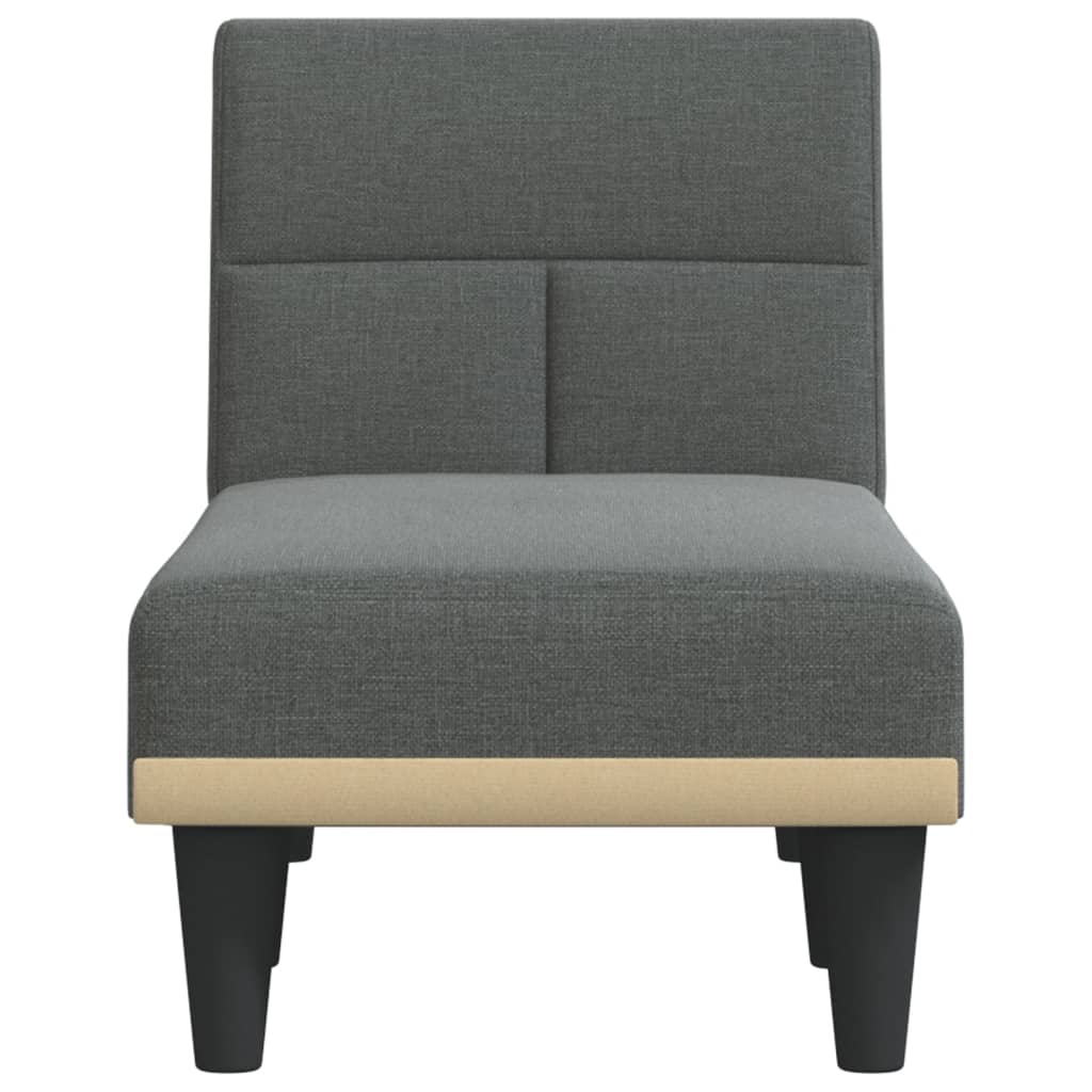 Chaise Longue Stof Donkergrijs