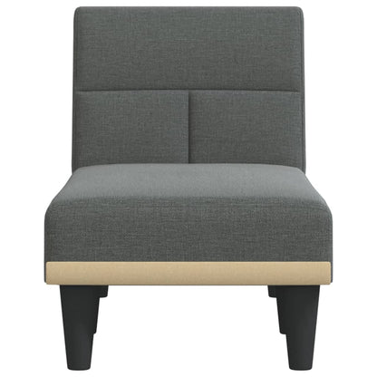 Chaise Longue Stof Donkergrijs