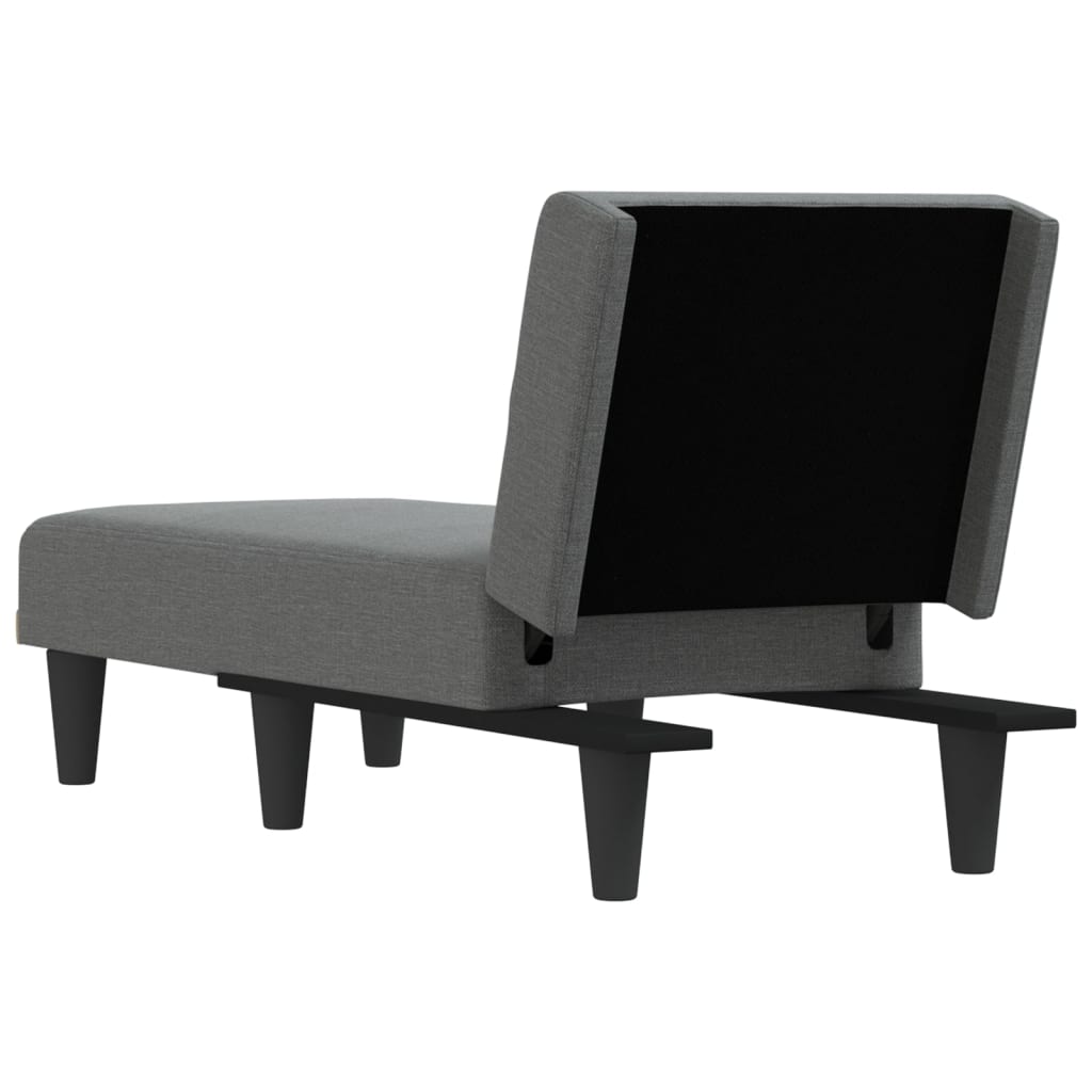 Chaise Longue Stof Donkergrijs
