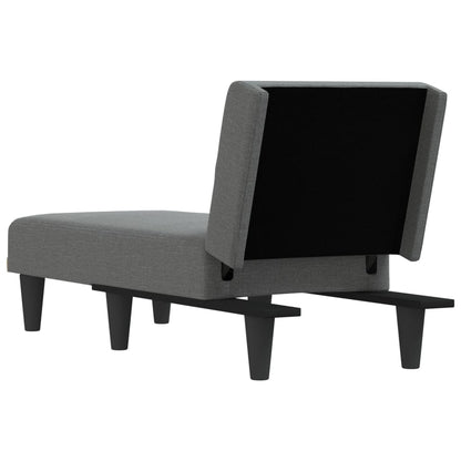 Chaise Longue Stof Donkergrijs