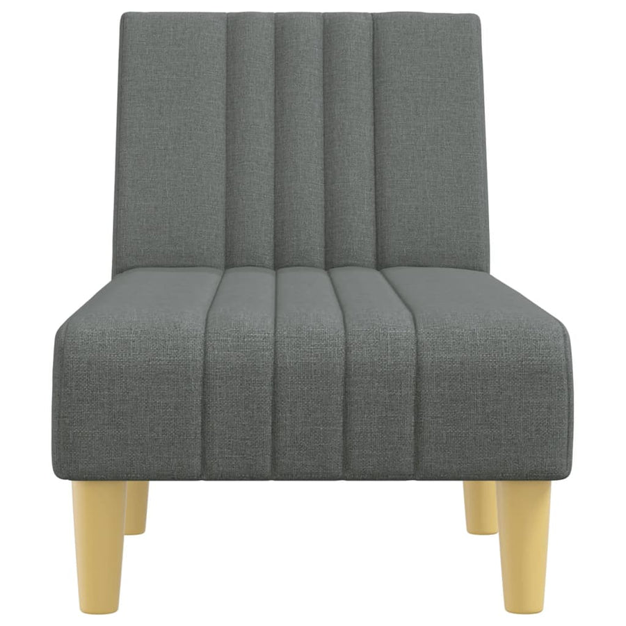 Chaise Longue Stof Donkergrijs