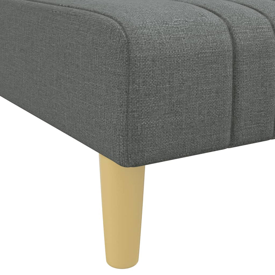 Chaise Longue Stof Donkergrijs