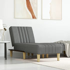 Chaise Longue Stof Donkergrijs