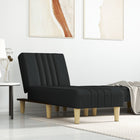 Chaise Longue Stof Zwart