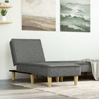 Chaise Longue Stof Donkergrijs