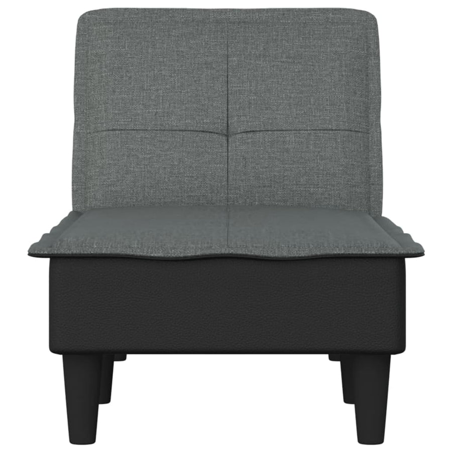 Chaise Longue Stof Donkergrijs