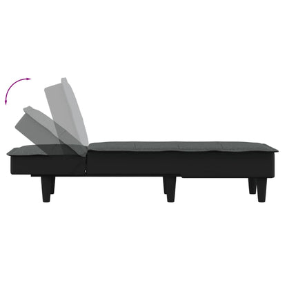 Chaise Longue Stof Donkergrijs