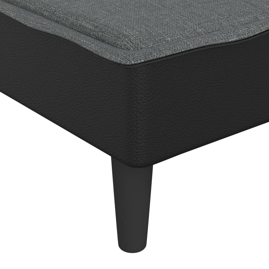 Chaise Longue Stof Donkergrijs
