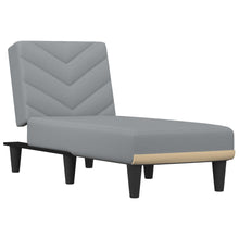 Chaise Longue Stof Lichtgrijs