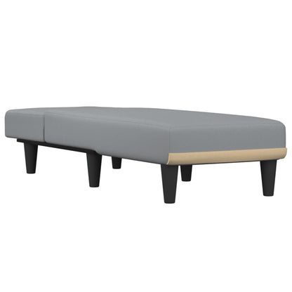 Chaise Longue Stof Lichtgrijs