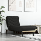 Chaise Longue Stof Zwart