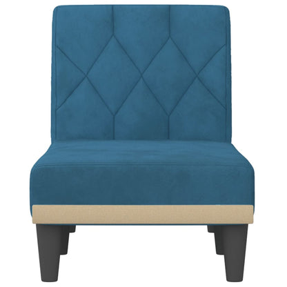 Chaise longue fluweel blauw Blauw