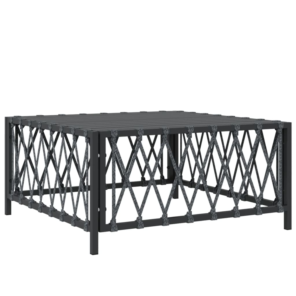 5-Delige Loungeset Met Kussens Staal Kleurig Antraciet 4x hoek + Tafel