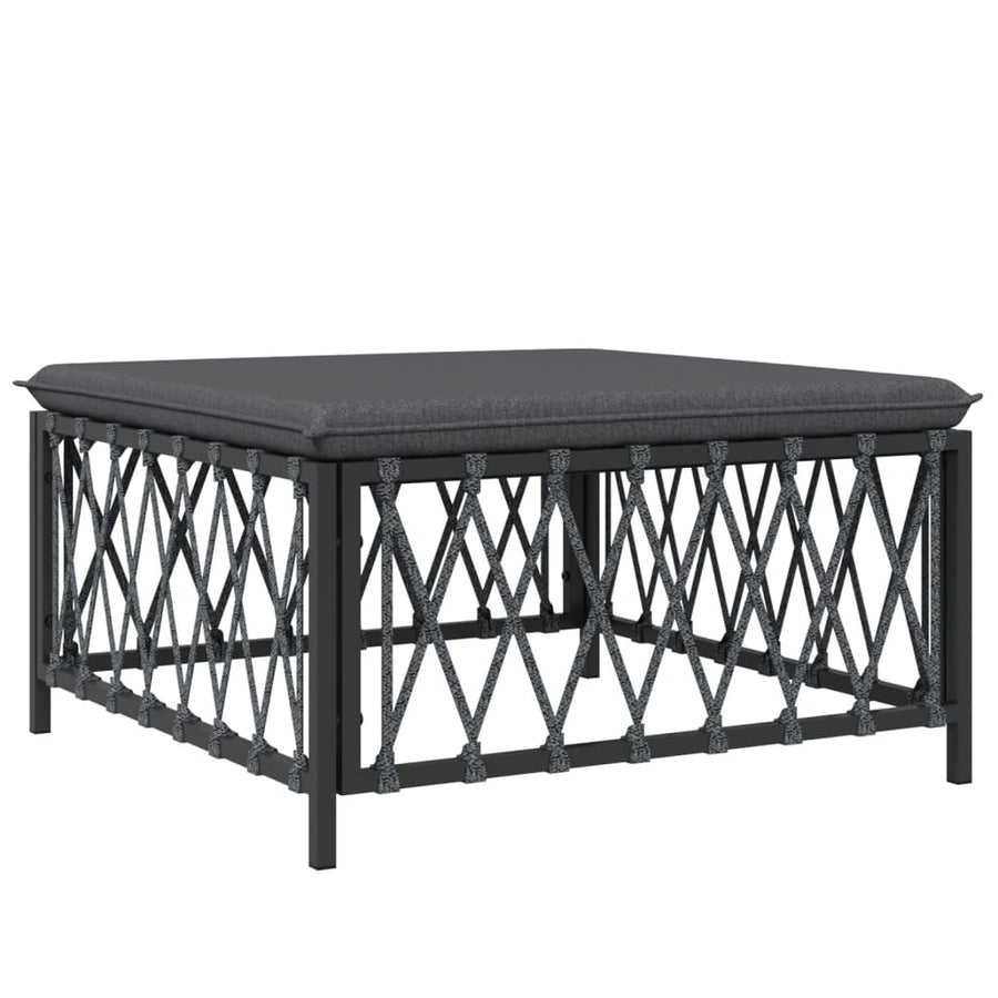 4-Delige Loungeset Met Kussens Staal Kleurig 1
