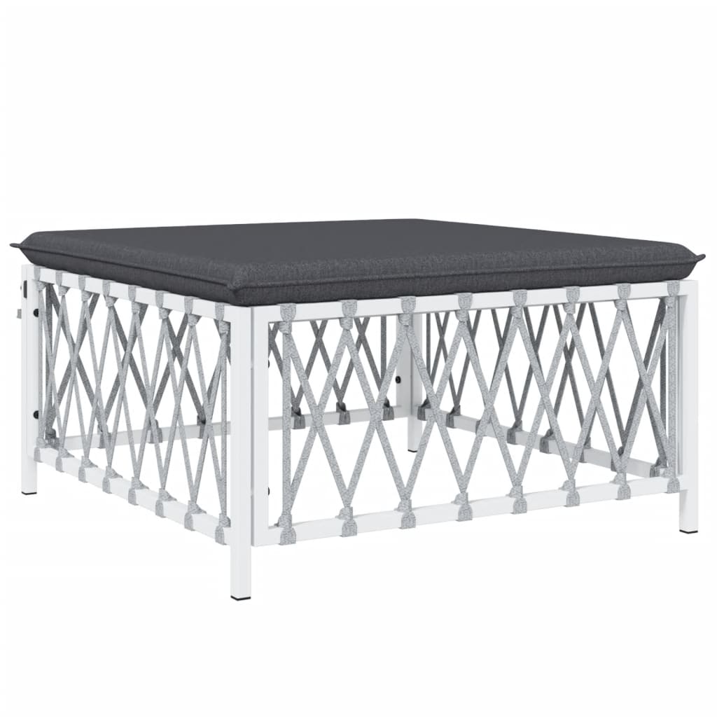 6-Delige Loungeset Met Kussens Staal 1