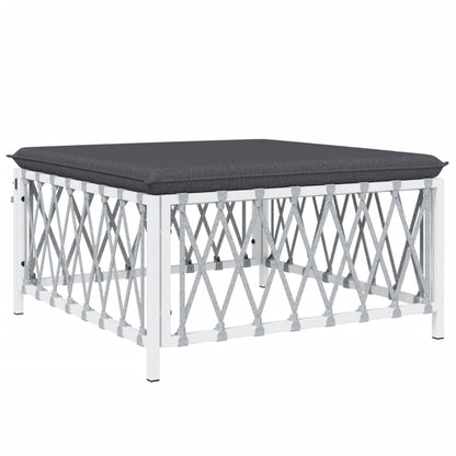 6-Delige Loungeset Met Kussens Staal 1