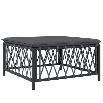 4-Delige Loungeset Met Kussens Staal Kleurig 1