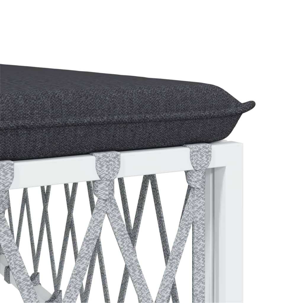 6-Delige Loungeset Met Kussens Staal 1