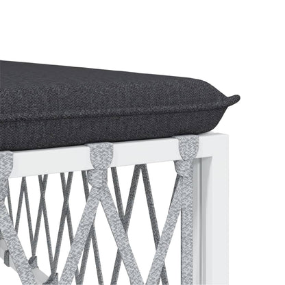 6-Delige Loungeset Met Kussens Staal 1