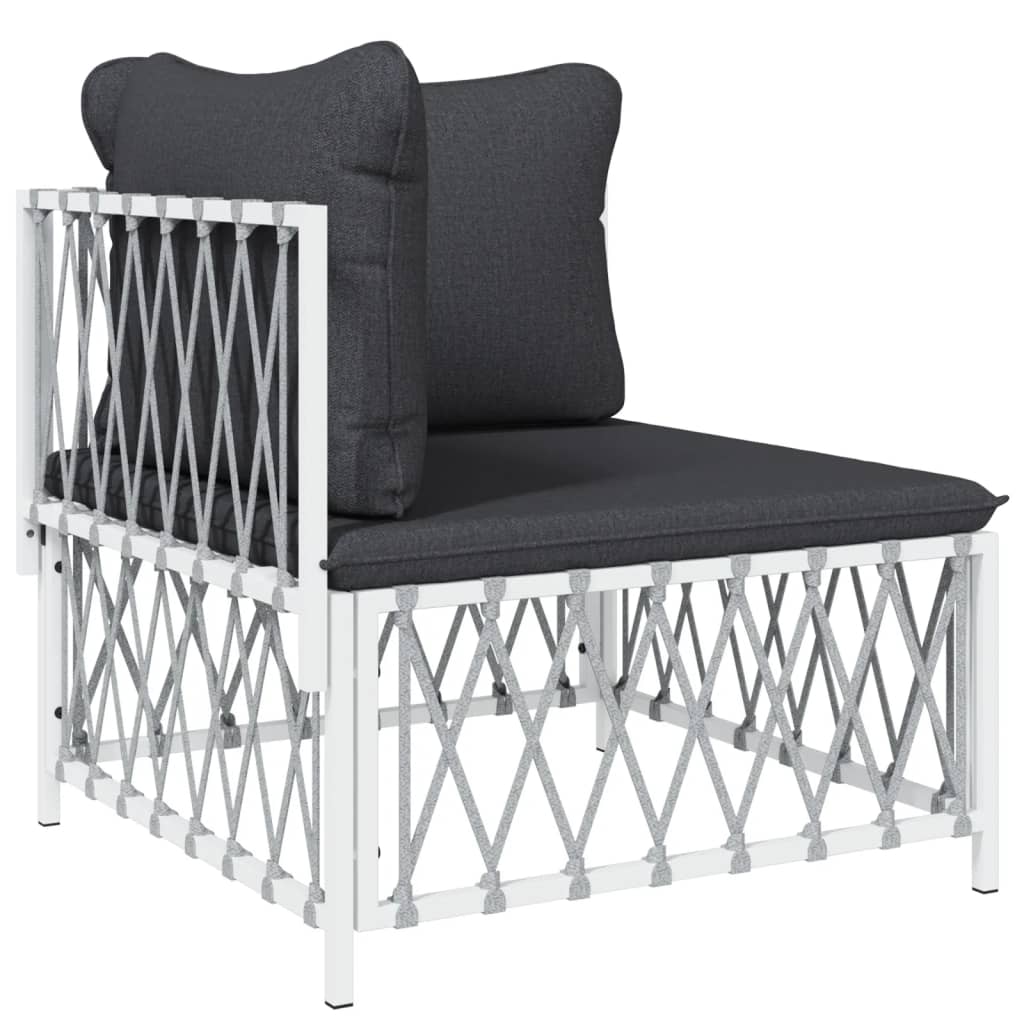 5-Delige Loungeset Met Kussens Staal 1