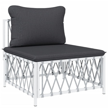 5-Delige Loungeset Met Kussens Staal 1