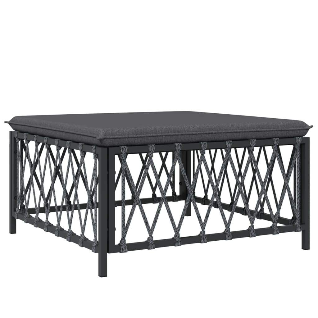 5-Delige Loungeset Met Kussens Staal Kleurig 1