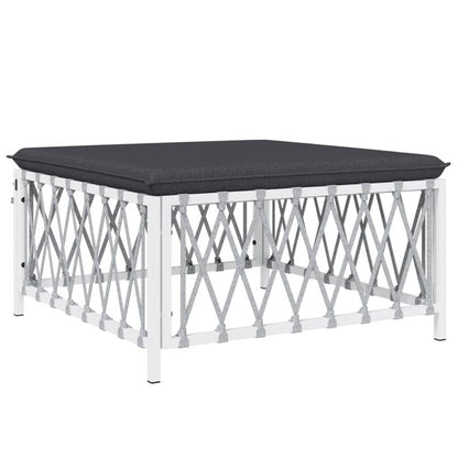 6-Delige Loungeset Met Kussens Staal 1